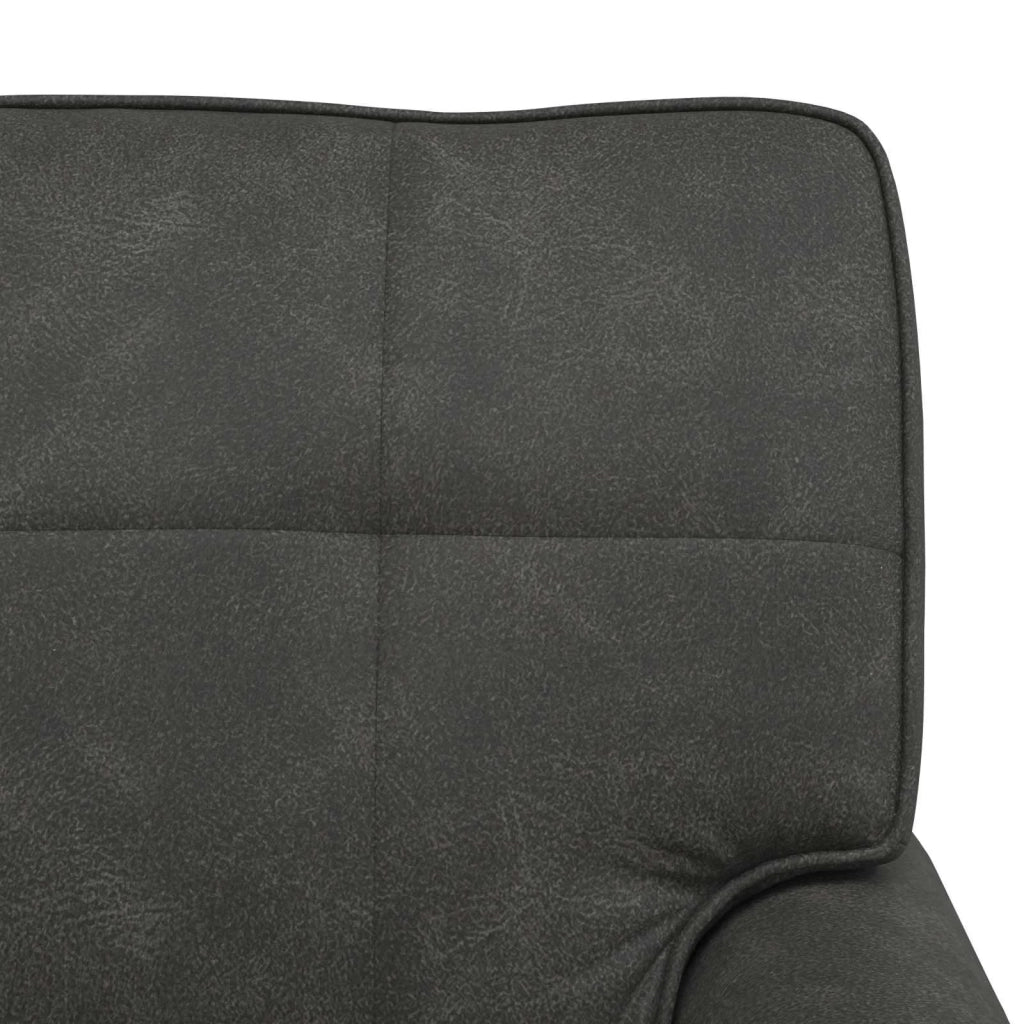 Chaise Lounge | Sedia a Sdraio con cuscino Nero 91 x 157 x 91 cm Pelle Sintetica CFW6751806
