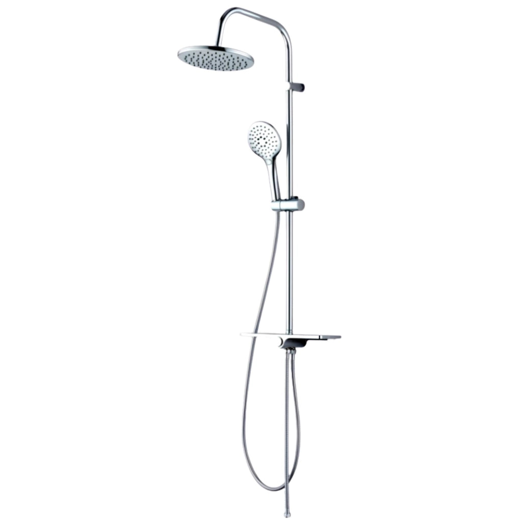Colonna doccia attrezzata 008 ottone cromato 2 funzioni soffione doccetta tonda *** pezzi 1