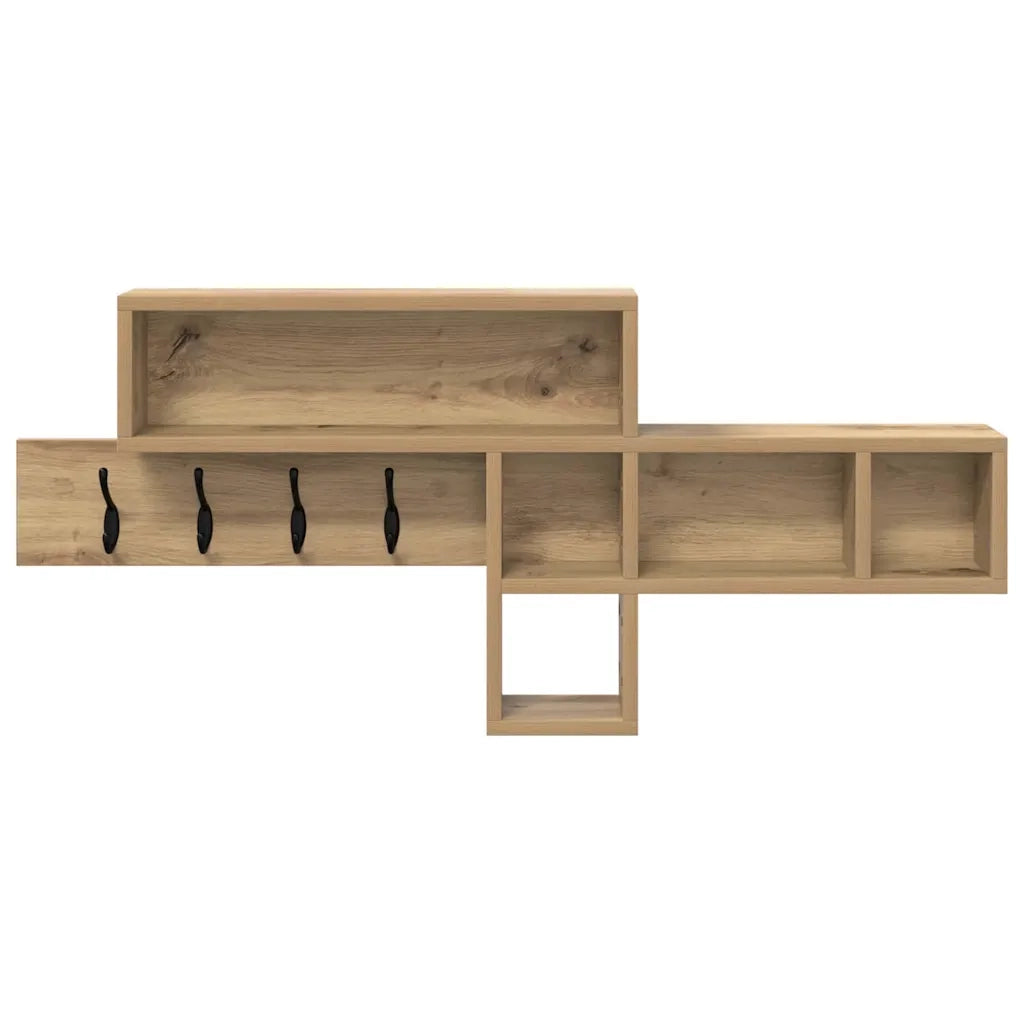 Appendiabiti a muro Rovere artigianale 100 x 12 x 43,5 cm 874418