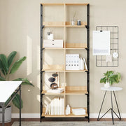 Libreria Rovere Sonoma 78,5x33x188,5 cm in Legno Multistrato 835260