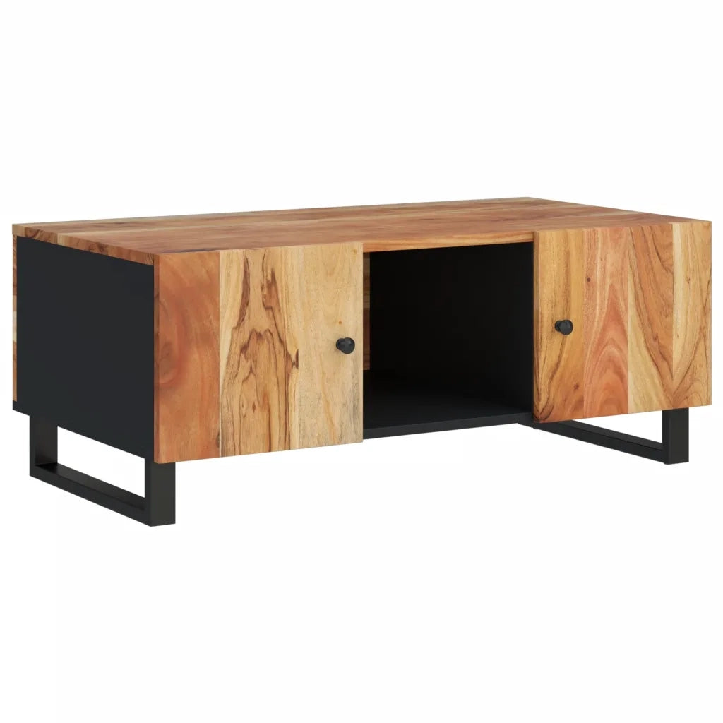 Tavolino da Soggiorno 100x54x40cm Massello Acacia e Multistrato