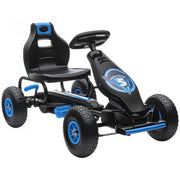 Triciclo a Pedali per Bambini ¨C zephmum ¨C Blu e Nero, Regolabile, 5-12 Anni