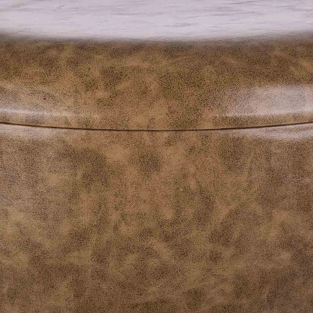 Sgabello in legno e tela grigio d40x42h