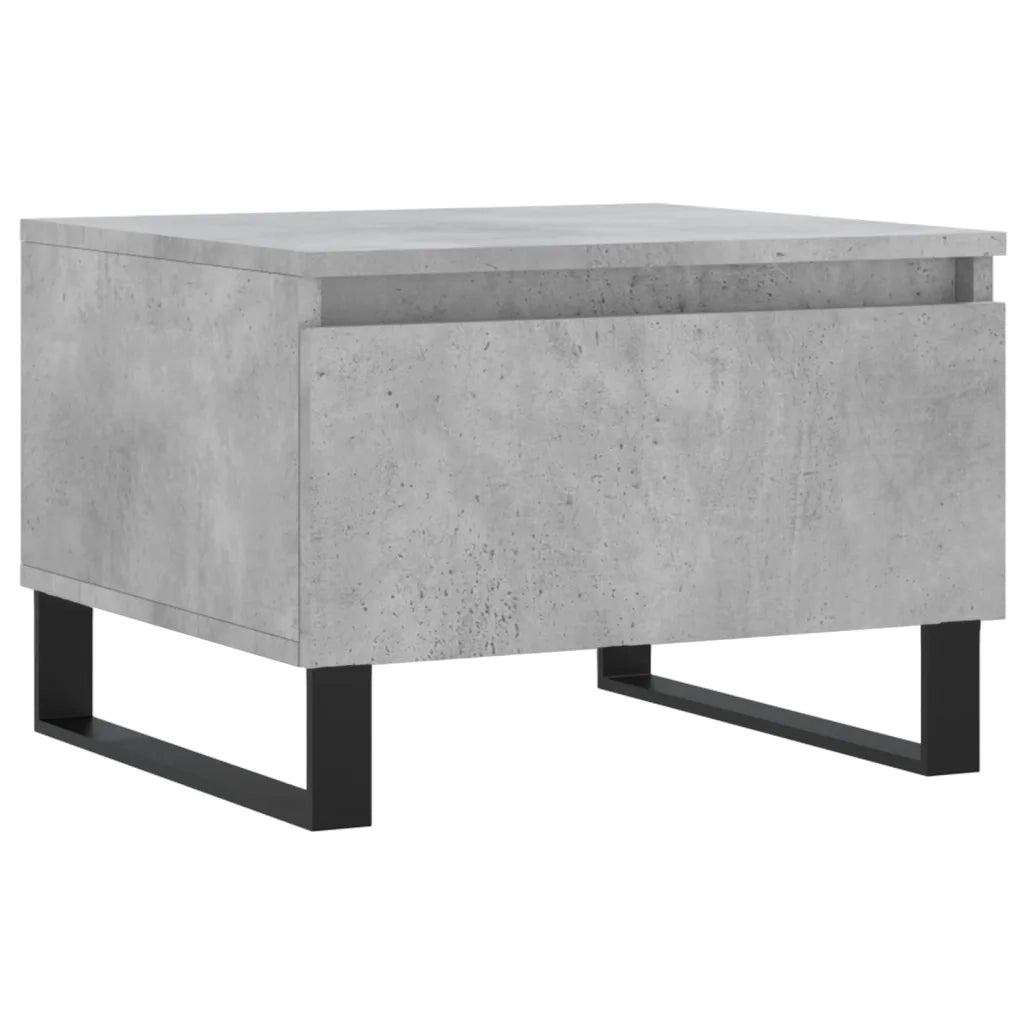 Tavolini Salotto 2pz Grigio Cemento 50x46x35 Legno Multistrato 830885