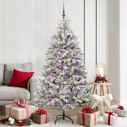 Albero di Natale artificiale con 300 LED Verde e Bianco 180 cm 3395754
