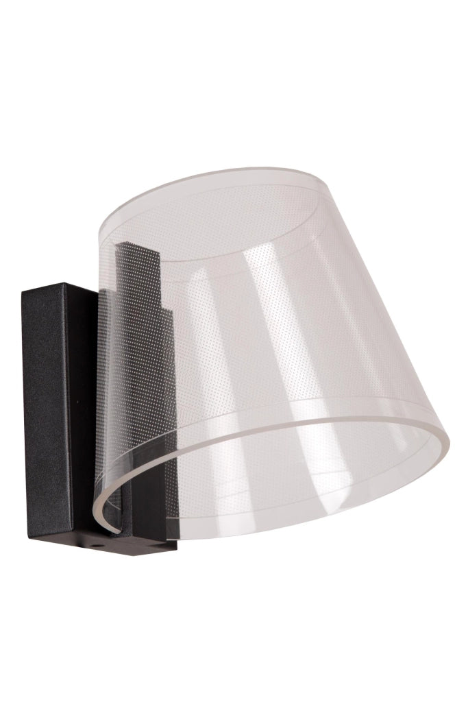 Applique bagno LED 10W KORGIS Lucide nero acrilico