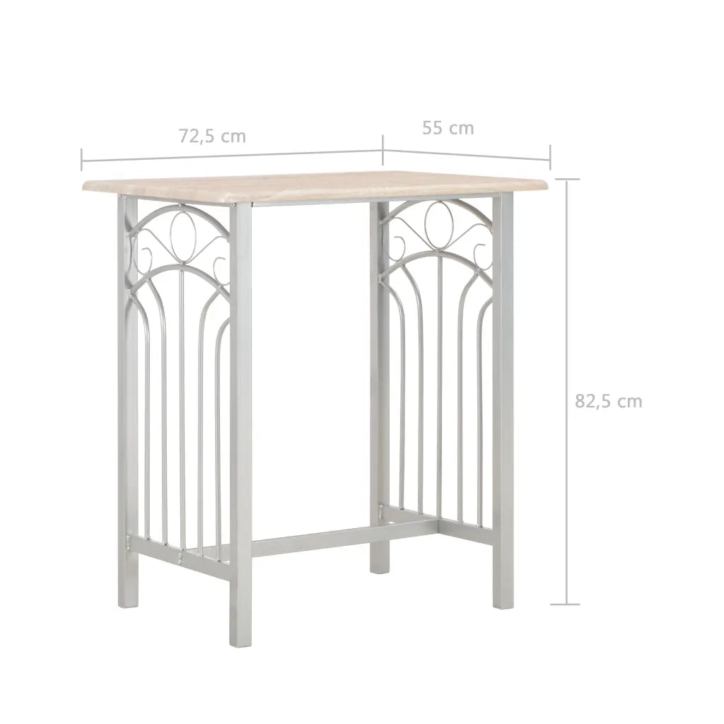 Set da Bar 3 pz in Legno e Acciaio CFW6573685