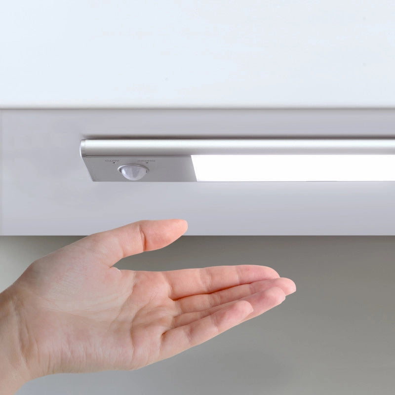 Lampada LED ricaricabile con USB Kaus con sensore di movimento, L600mm, Tecnoplastica e Alluminio, Anodizzato opaco