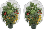 Reticolo per Insetti 2 pezzi - Barriera per Giardino Rete - Protezione da Insetti/Uccelli - Materiale PE - Dimensione 70 x 100 cm - Disegno con Corda di Trascinamento - Rete per Giardino