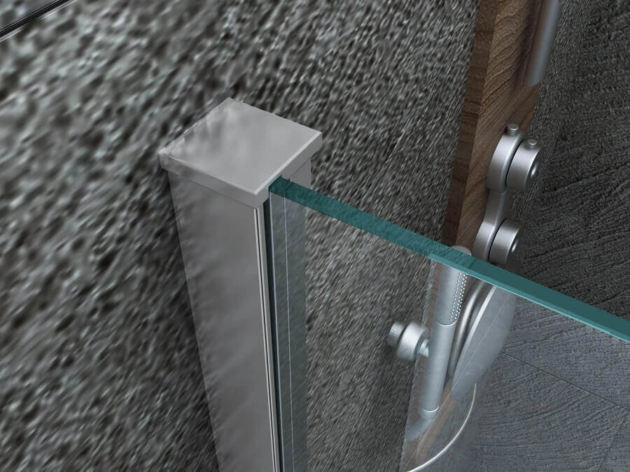 Parete Doccia Walk-In Trasparente 8mm H195cm - 100 cm