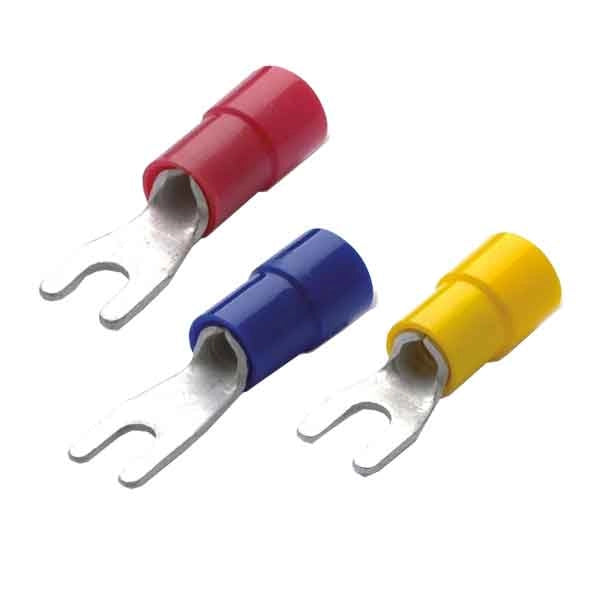 CAPOCORDA PREISOLATO A FORCELLA 6 mm, Ø 6 mm - Confezione 20 pezzi