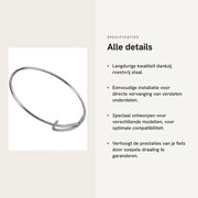 Accessori per bicicletta - Hub Pal - 5 pezzi - Acciaio inossidabile - Duraturo - Resistente - Diametro esterno 26 mm - Adatto per forcella F0/F1/F3/F5/XL/KT - Borchio a vela