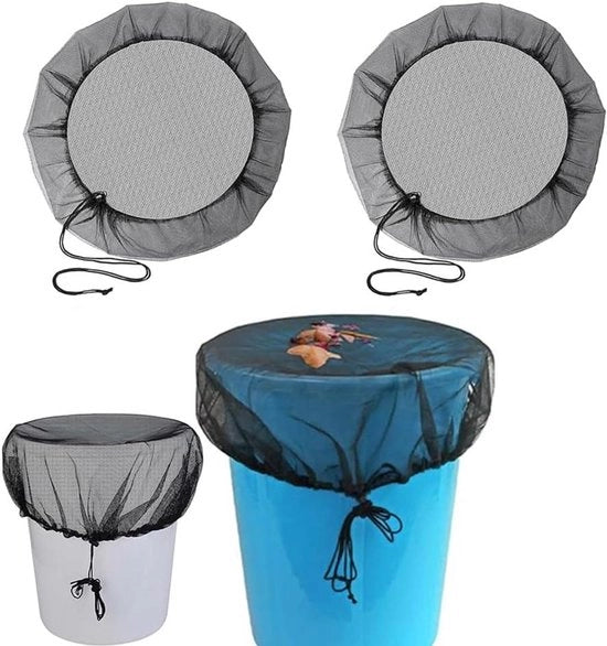 Regolabarriero con Copertura e Protezione dagli Insetti - 80 cm - 2 Pezzi - Regolabile - Resistente alle Intemperie - Protezione dalle Foglie e dagli Insetti
