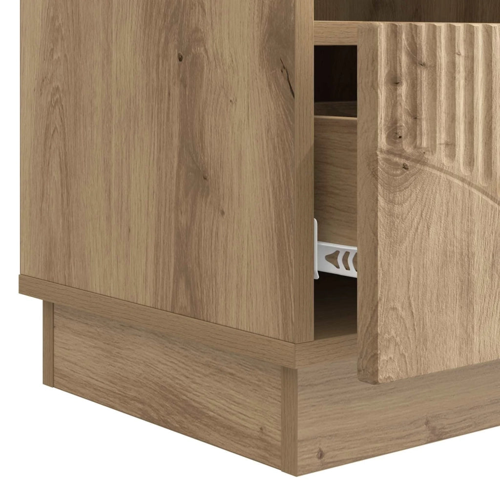 Mobile TV con cassetto Rovere Artigianale 102 x 34,5 x 47 cm 895374