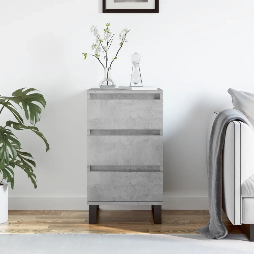 Credenza | Madia | Buffet da pranzo | Armadio da pranzo Grigio Cemento 40x35x70 cm in Legno Multistrato