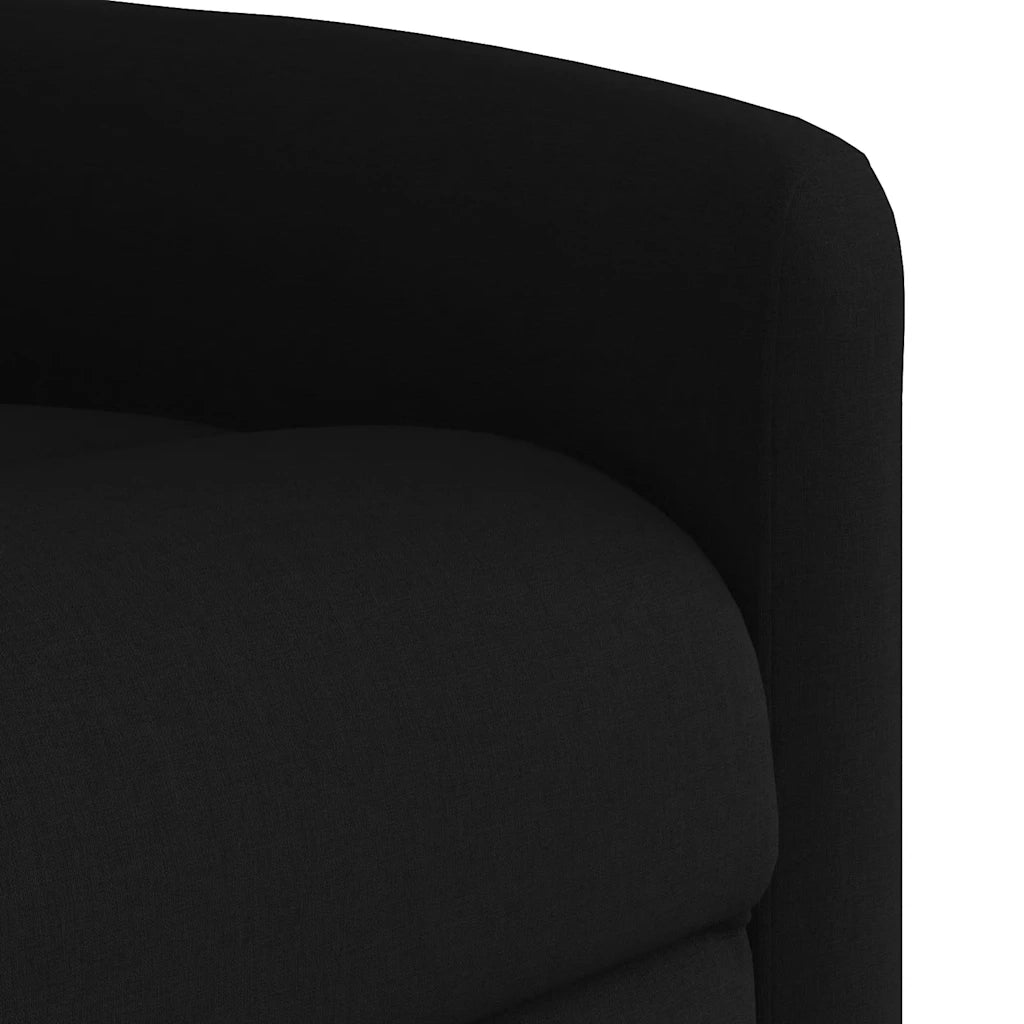 Poltrona | Sedia Relax Reclinabile in Tessuto Nero