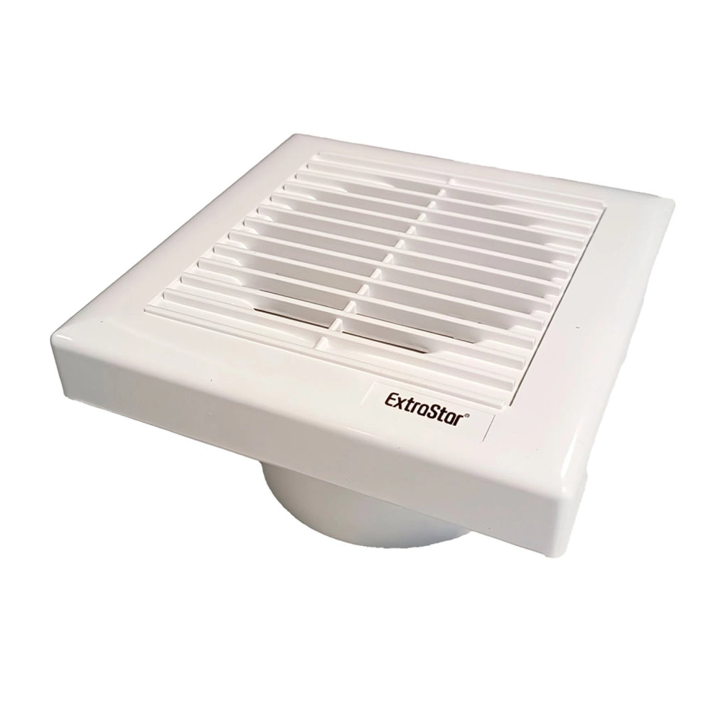 Ventola di Aspirazione 25W 320m3/h 34dB Aspiratore da Muro per Bagno Cucina 230V 50Hz