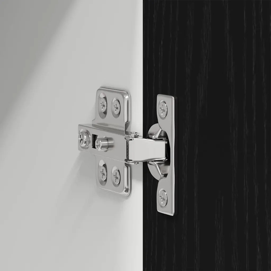 Armadio pensile | Mobile da Cucina 2 pz Rovere Nero e Bianco 60 x 31 x 40 cm