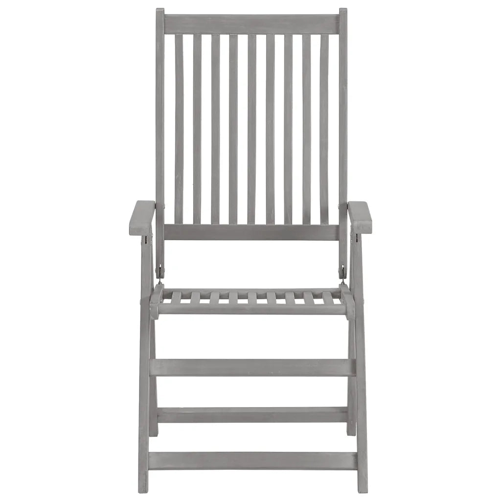 Sedie da Giardino Reclinabili 6 pz con Cuscini Massello Acacia 3065328