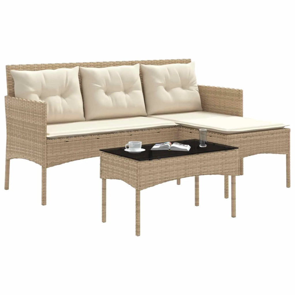 Set Divano da Giardino con cuscino 2 pcs polyrattan 4103807