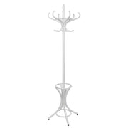 Perchero de pie de madera blanco 53x39x187hcm