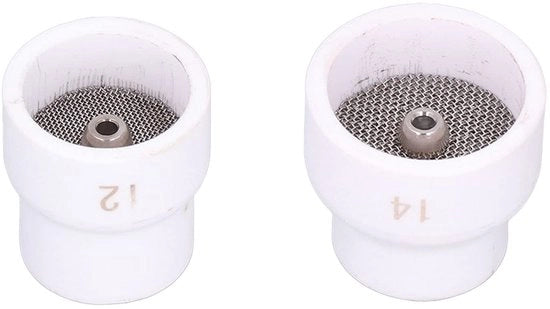 Set di tre TIG per lasare il mondo - Porseleino con diametro lunare 23,5 mm/27,5 mm - Contenuto in plastica - Resistente a elevate temperature - Set di tre mondi in ceramica da laser