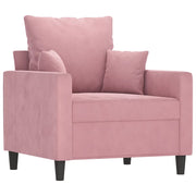Poltrona | Sedia Relax Rosa 60 cm Velluto