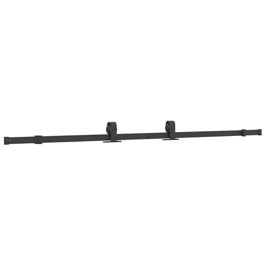 Porta Scorrevole Ferramenta Nera 102,5x205 cm Vetro Temperato 3375891