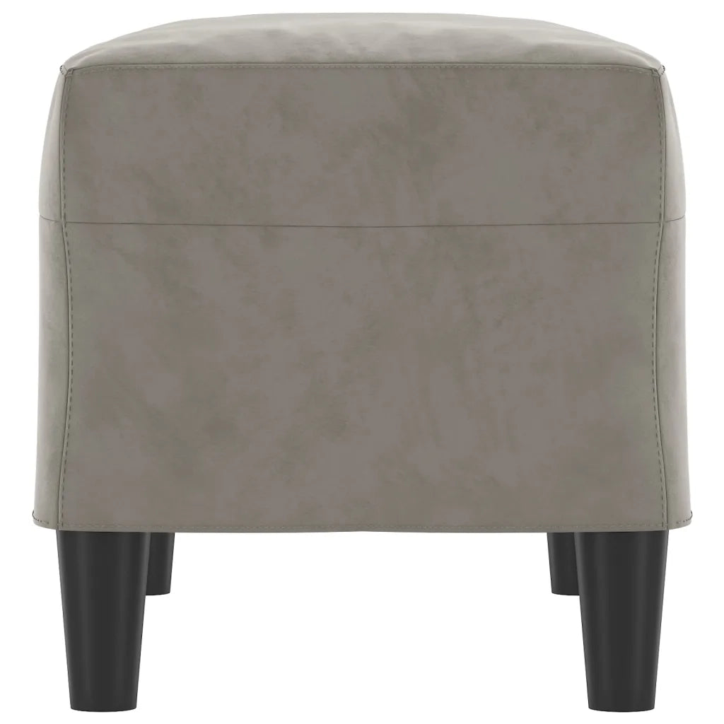 Panca Grigio Chiaro 70x35x41 cm in Velluto 349397