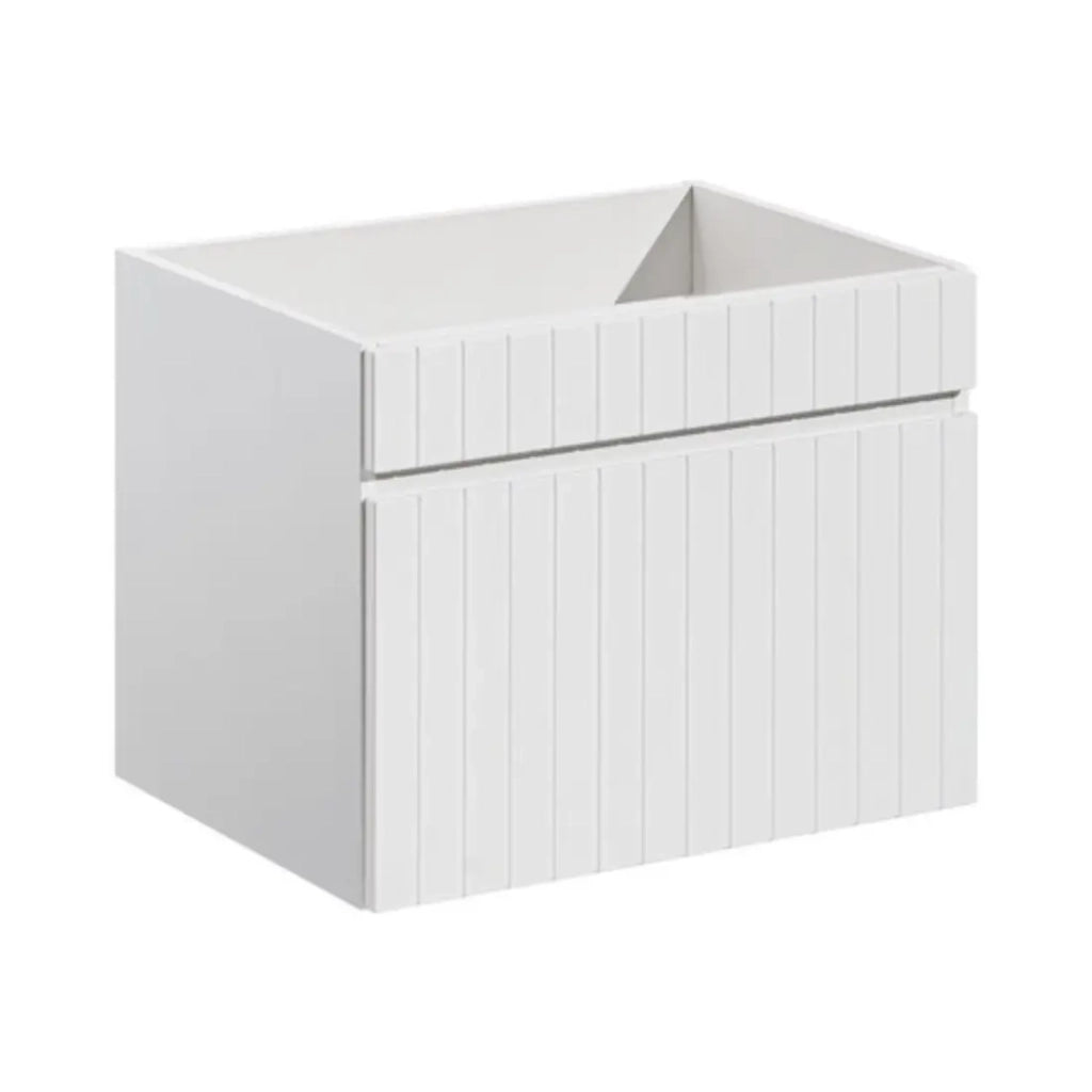 Set ICON bianco: mobili sotto lavabo 120cm + doppio lavabo incassato in ceramica bianca