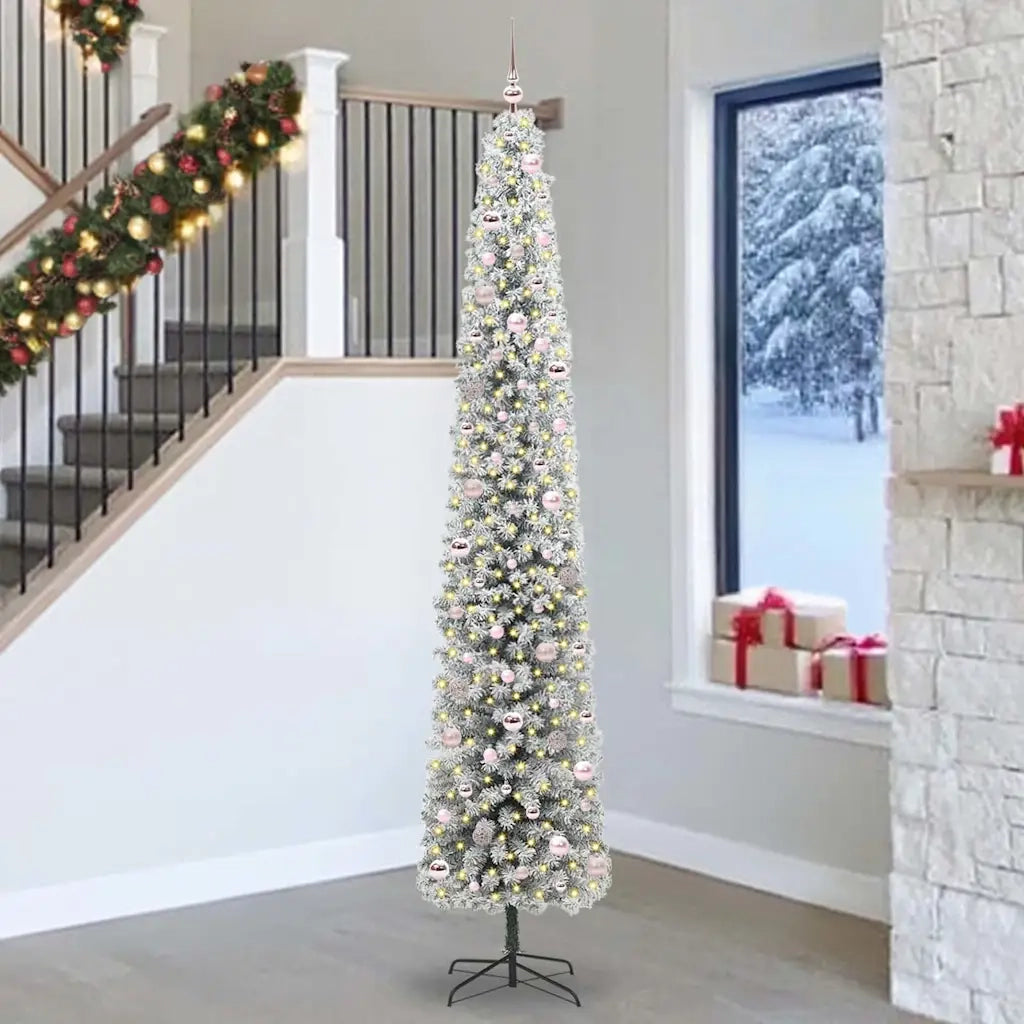 Albero di Natale artificiale con 300 LED Verde 270 cm 3395055