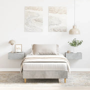 Giroletto senza Materasso-Struttura Letto Grigio Cemento 100x200 cm Truciolato