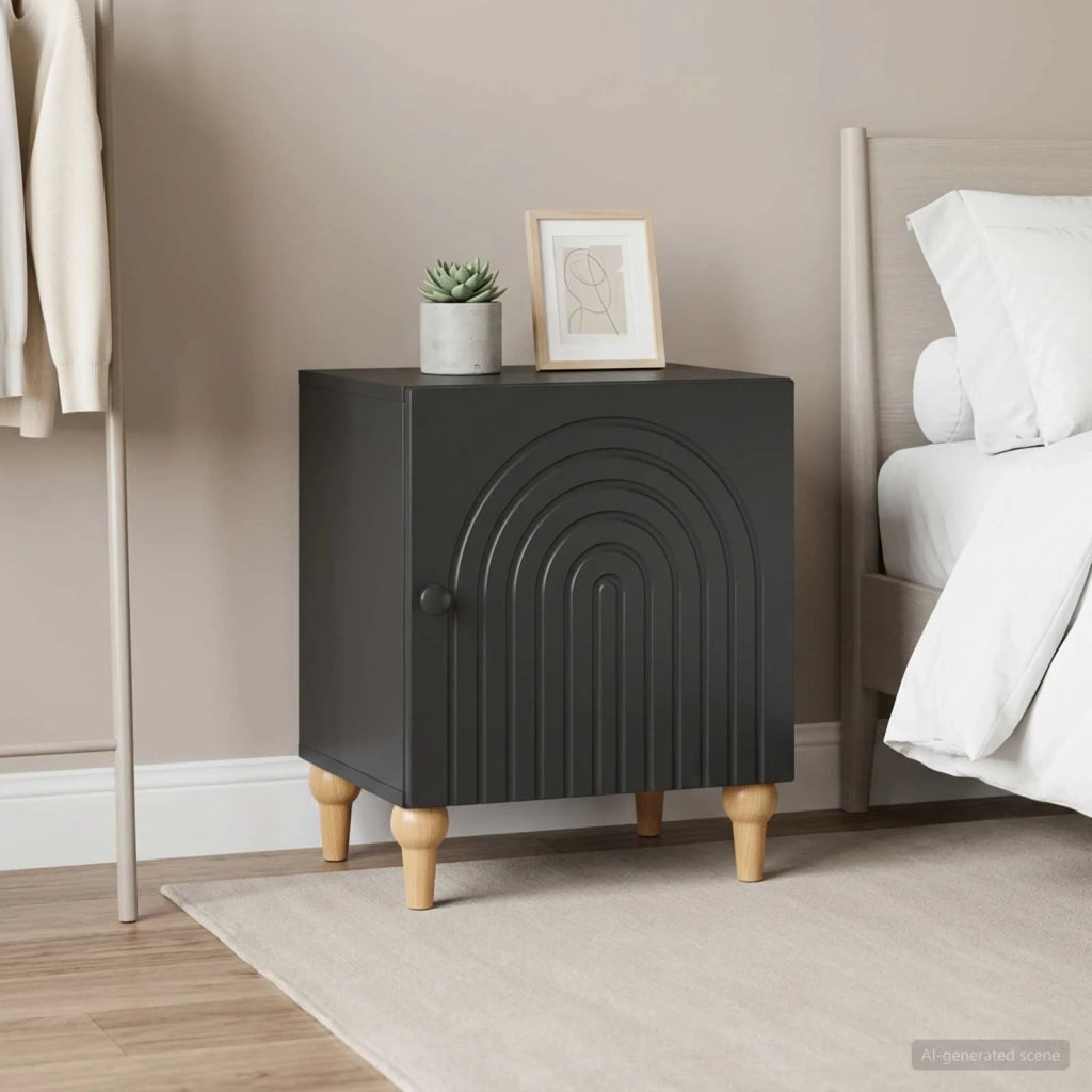 Armadio da Notte 2 pcs Nero 43 x 34,5 x 50 cm 894108
