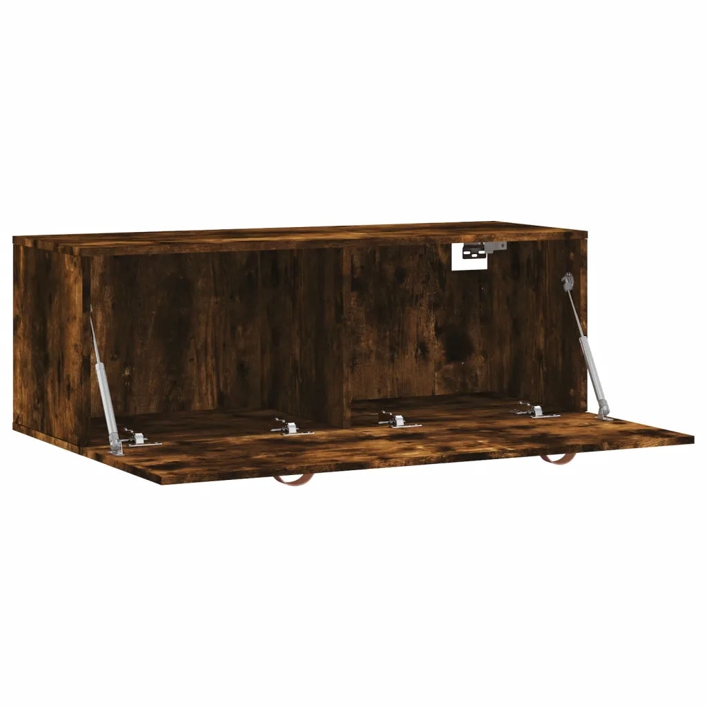 Mobile a Parete Rovere Fumo 100x36,5x35 cm in Legno Multistrato 830113