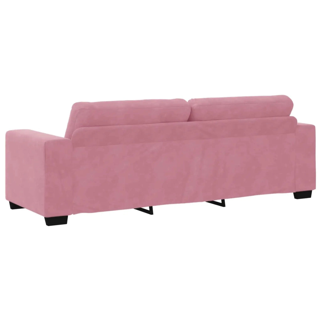 Divano 3-Persone Rosa 220 cm Velluto 4105137