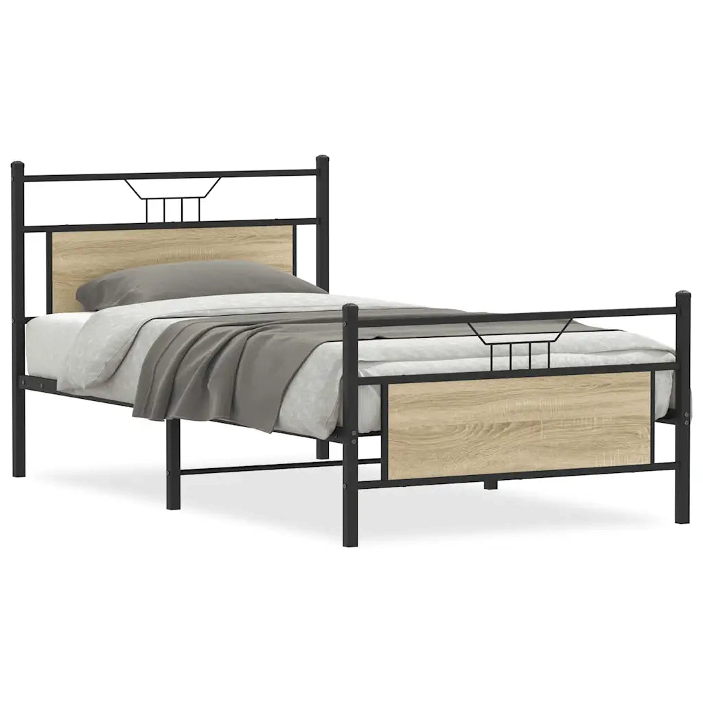 Giroletto senza Materasso Rovere Sonoma 107x203cm in Truciolato 4106806