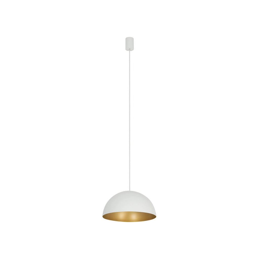 Lampada a sospensione bianco oro Nowodvorski Hemisphere 33cm