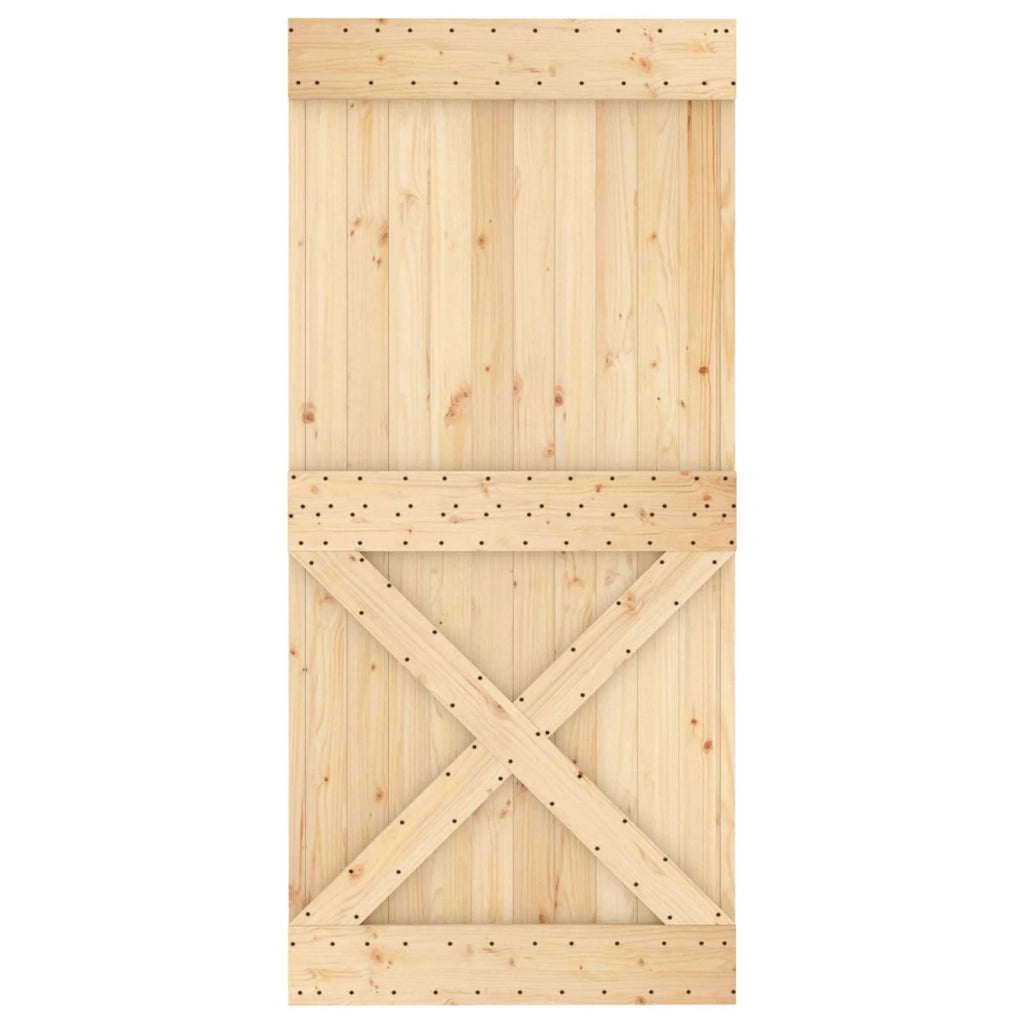 Porta NARVIK Naturale 95 x 210 cm Legno di pino solido 42047098