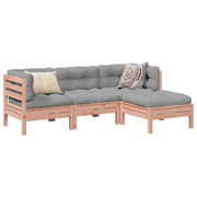 Set Divani Giardino 4 pz Cuscini Legno Massello Abete Douglas 3299382