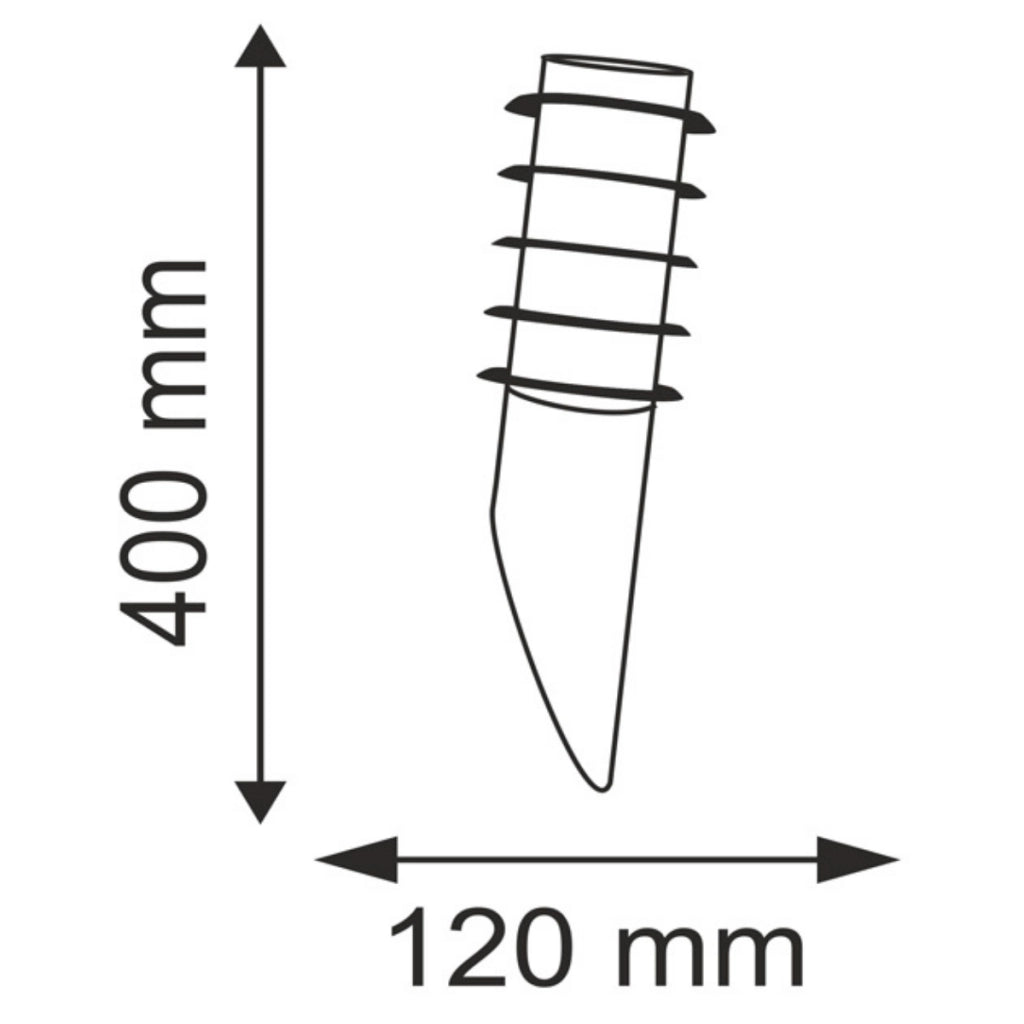 Applique esterna SERENA CIE015 satinata E27 IP44 Polux