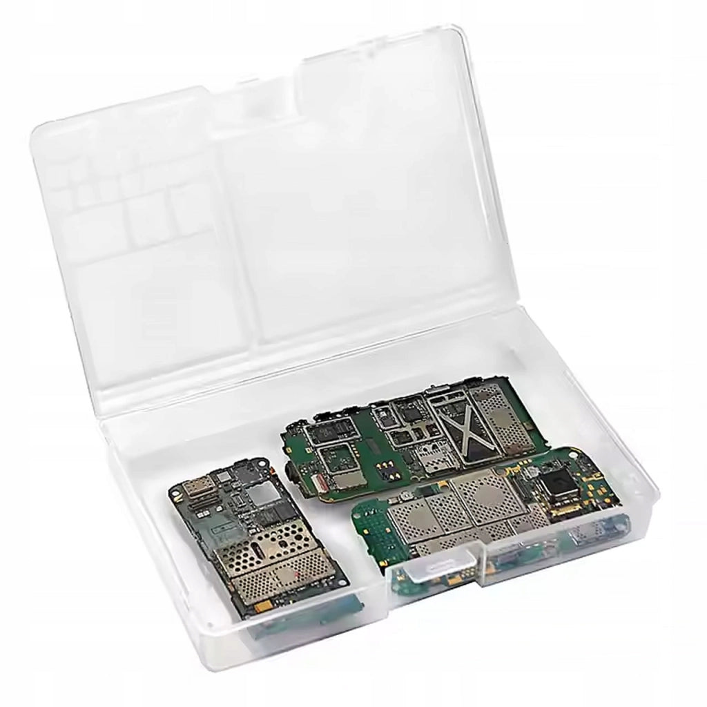 Organizer Plastico a Due Livelli – 180 x 115 x 35 mm | Materiale PP Resistente | Per Componenti Elettronici, Viti, Cavi