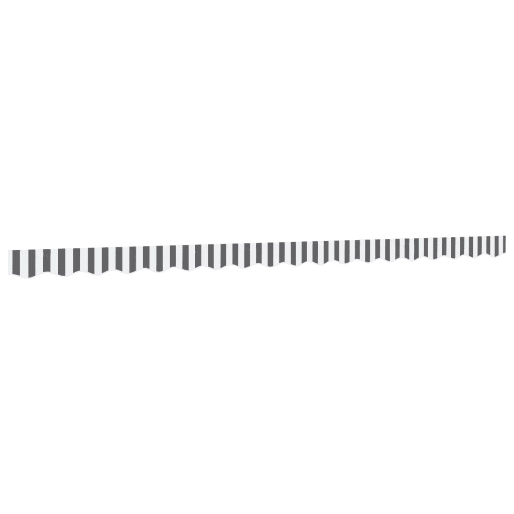 Tessuto Ricambio Mantovana Tenda Strisce Antracite Bianche 4,5m 367789
