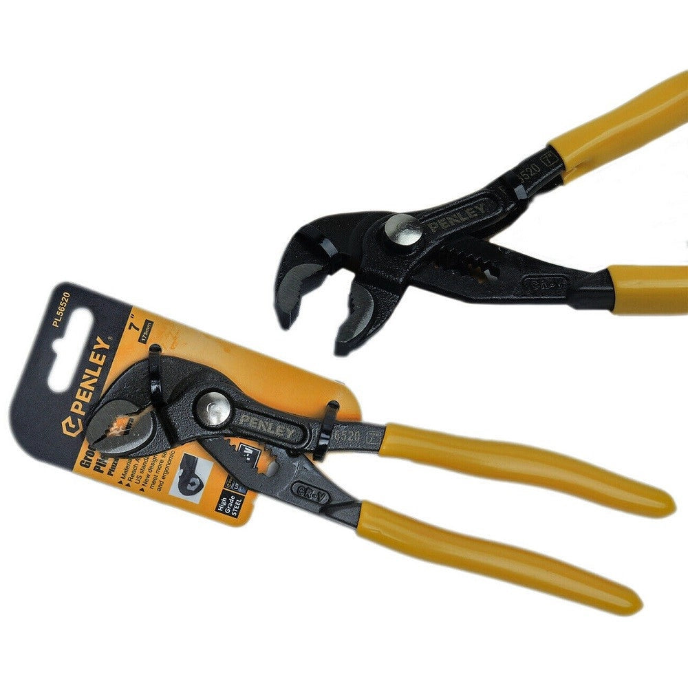 Trade Shop - Pinza A Pappagallo 7" 175mm Regolabile Cromo Vanadio Manico Antiscivolo Poligrip -