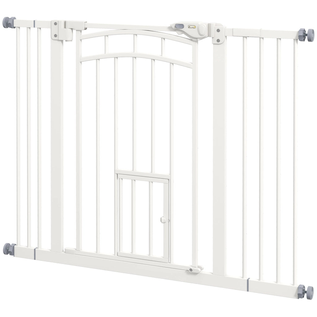 Cancello di Sicurezza per Cani ¨C Minimal ¨C Bianco 74-100 cm