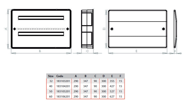CASSETTA per COLLETTORI con SUPPORTO incluso 627x290x90