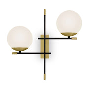 Maytoni Applique contemporanea Nostalgia 2 luci E14 oro metallo diffusore vetro