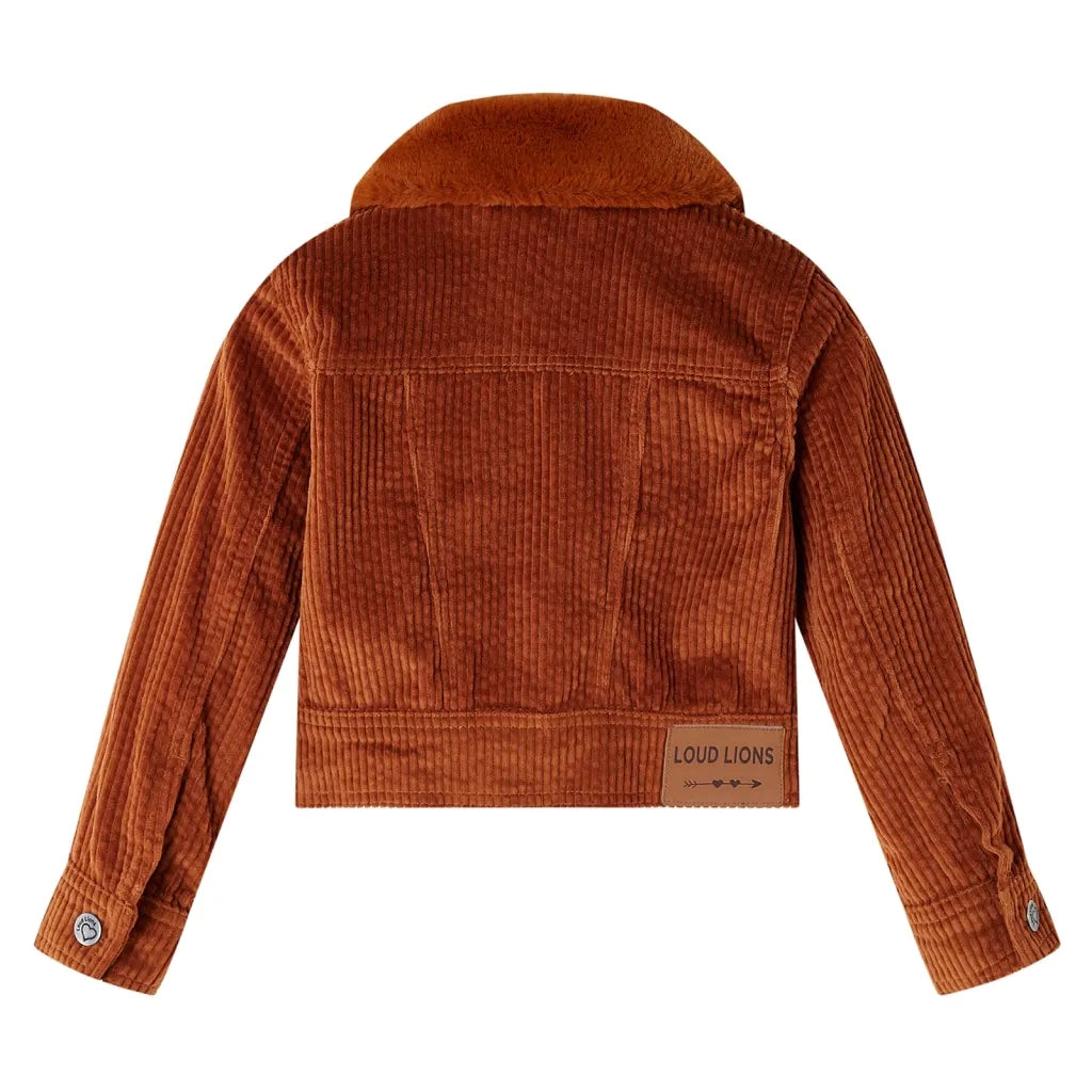 Giacca per Bambini in Velluto a Coste Cognac 116 CFW9962262
