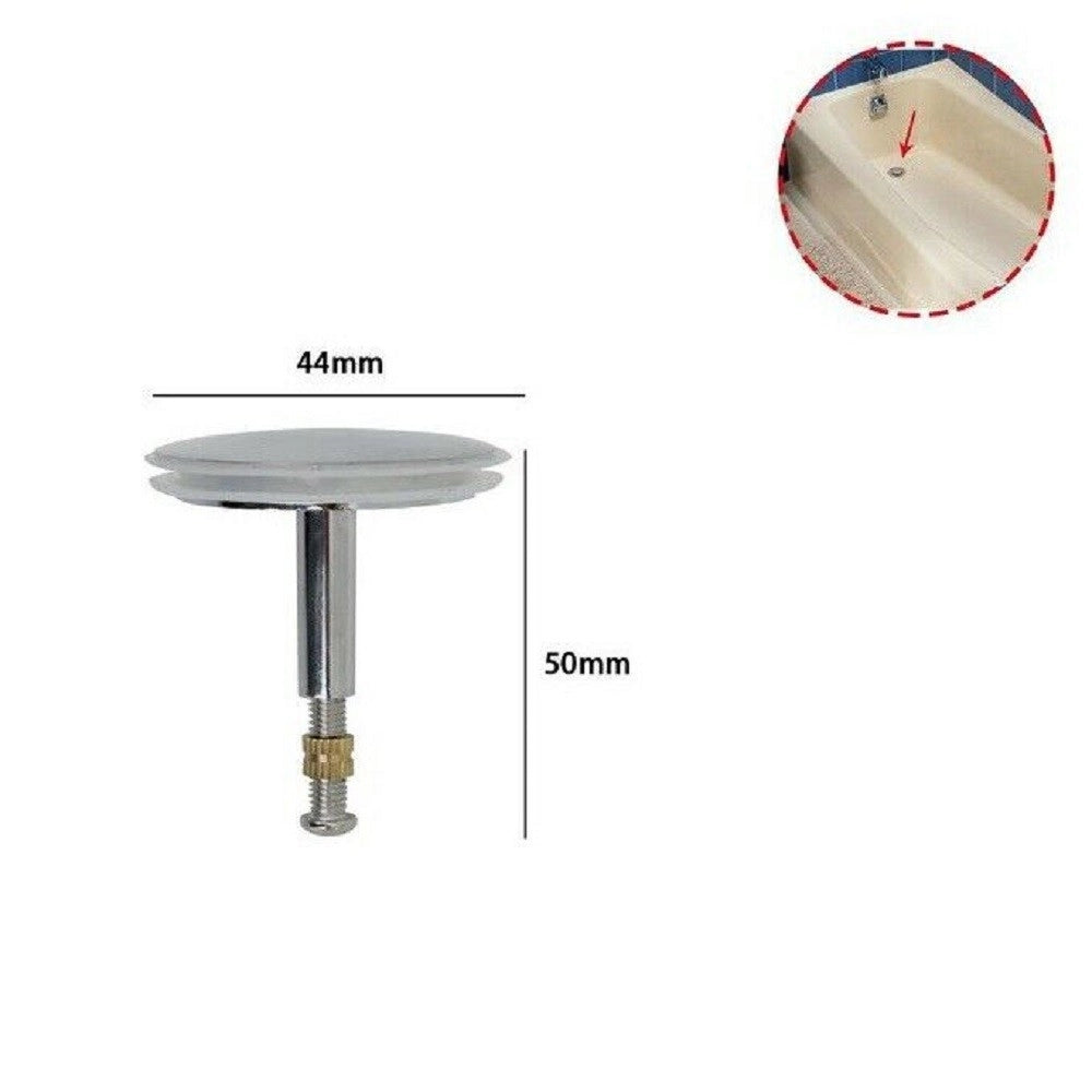 Trade Shop - Tappo Di Ricambio Per Scarico Vasca Da Bagno Lavello Universale 44 X 50 Mm 79348 -