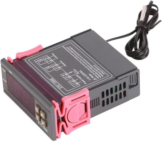 Regolatore di Umidità Digitale - Precisione 0,1% - Termometro - Regolatore di Temperatura - 110-220V - Per Serra/Aquario - Umidimetri