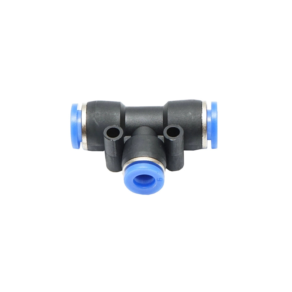 Raccordo rapido T ridotto per tubo fi 8x6x8mm